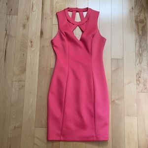 Guess Pink Bodycon Cutout Dress, Size 4